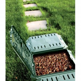 Didelis sodo komposteris, dviejų kamerų, 800l, atsparus šalčiui, talpus sodui