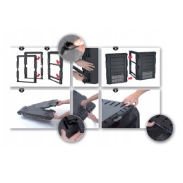 Didelis sodo komposteris, dviejų kamerų, 800l, atsparus šalčiui, talpus sodui