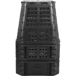Sodo komposteris 1000l, juodas, vienos kameros