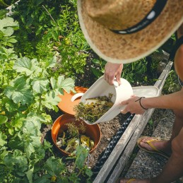 Sliekinis komposteris, 12 litrų, sodui, požeminis sliekinis komposteris laidojimui, dizaineris pagamintas iš perdirbto plastiko,