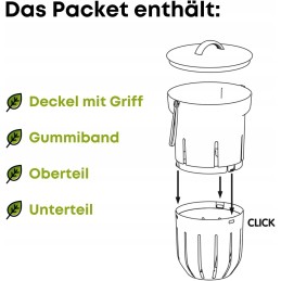 Sliekinis komposteris, 12 litrų, sodui, požeminis sliekinis komposteris laidojimui, dizaineris pagamintas iš perdirbto plastiko,