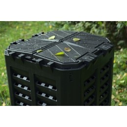 Plastikinis sodo komposteris, juodas, 300 l