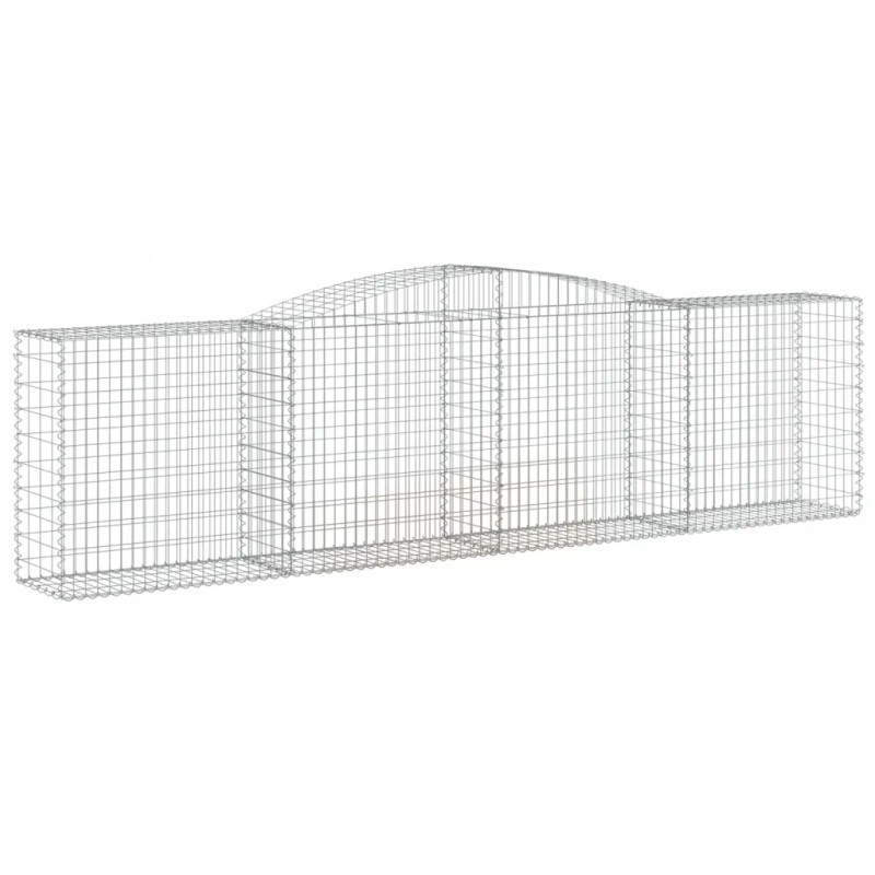 Arched Gabion Basket, 400x50x100/120cm, Galvanized Iron
