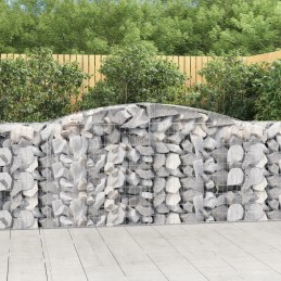 Arched Gabion Basket, 400x50x100/120cm, Galvanized Iron