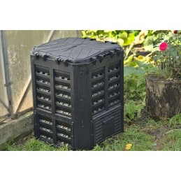 Plastikinis sodo komposteris, juodas, 360 l