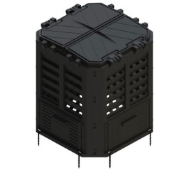 Sodo komposteris 360 l, plastikinis ištisus metus