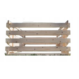 Medinis sodo komposteris, impregnuotas sėmenų laku, 750 litrų