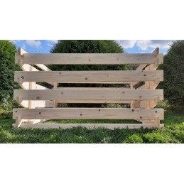 Medinis sodo komposteris, impregnuotas sėmenų laku, 750 litrų