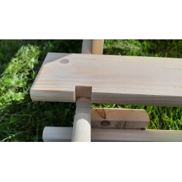 Medinis sodo komposteris, impregnuotas sėmenų laku, 750 litrų