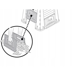Sodo komposteris mega komposteris 650 l keter