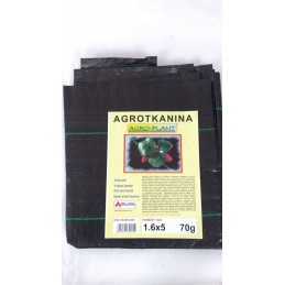 Agrotkanina p-70, plotis 1,6 m x 5 m, nuo piktžolių
