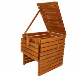 Sodo komposteris, medinis modulinis komposteris, eko kurmių tinklas