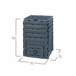 450l modulinis sodo komposteris su ekologišku pagrindu