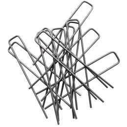 Metaliniai smeigtukai įvairių tipų agrotekstilei, agrotekstilei ir geotekstilei tvirtinti prie žemės, taip pat smeigtukai kurmių