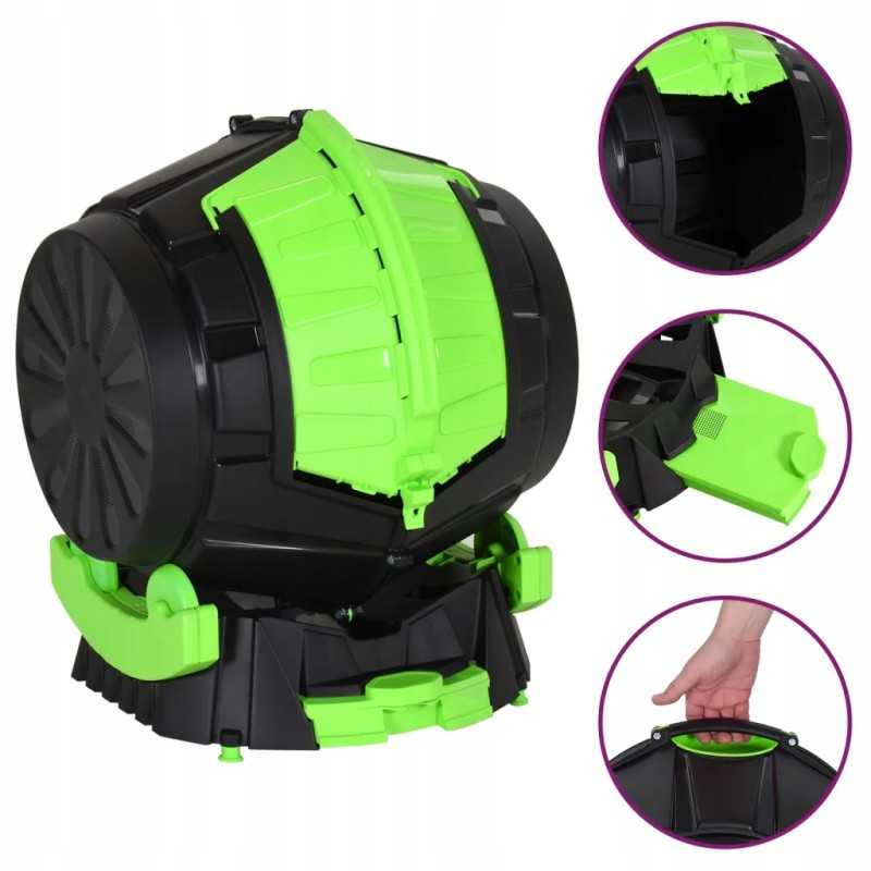 Rotorinis komposteris, 49,5x44,5x57 cm, 50 l