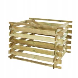 Sodo komposteris, medinis modulinis komposteris, eko kurmių tinklas