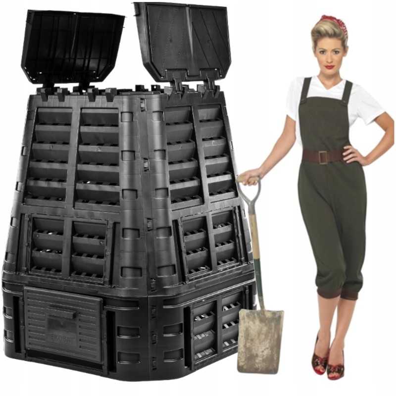 Milžiniškas kelių sezonų komposteris 113x89x89cm