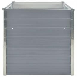 Garden pot 160 x 80 x 77 cm galvanized steel