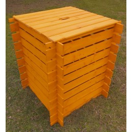 700l medinis komposteris su pušiniu dangteliu