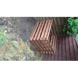 Medinis sodo komposteris, atviras, 940 impregnavimas