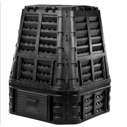 Juodas komposteris, 1 kameros, 740 l, didelis, ilgaamžis