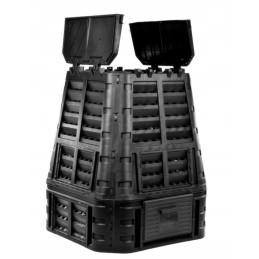 Juodas komposteris, 1 kameros, 740 l, didelis, ilgaamžis