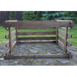 Atidaromas medinis komposteris, 750 l, impregnuotas