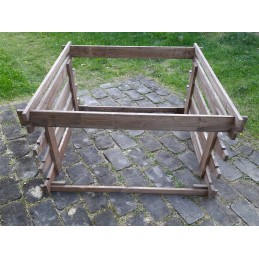 Atidaromas medinis komposteris, 750 l, impregnuotas