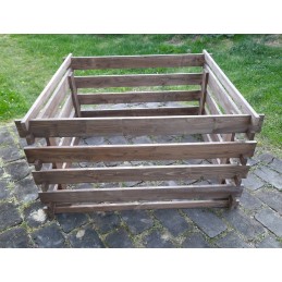 Atidaromas medinis komposteris, 750 l, impregnuotas