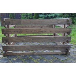 Atidaromas medinis komposteris, 750 l, impregnuotas