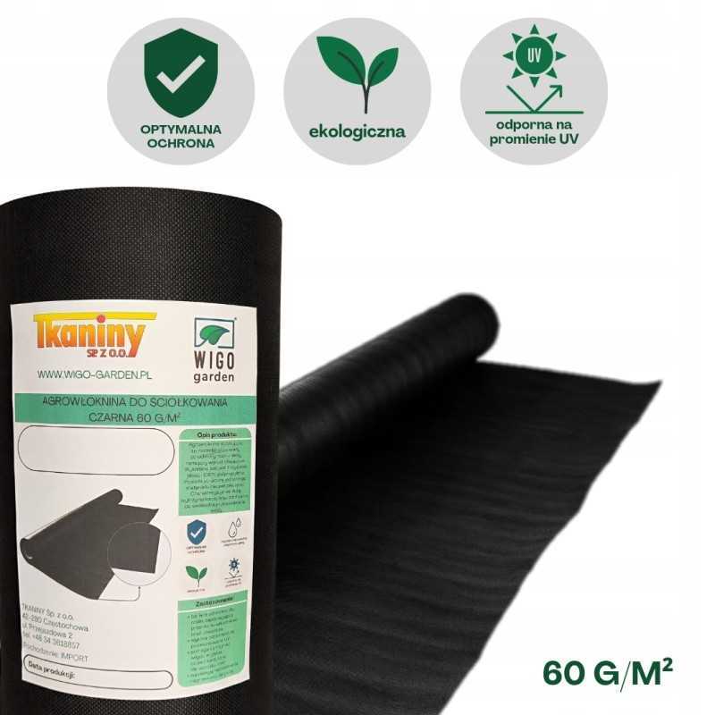 Wigo-garden juoda agrotekstilė 2% UV 60g/m2 120cm 10mb