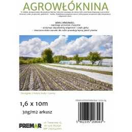 Agrotekstilė, balta danga, 1,6x10m, 30g/m2