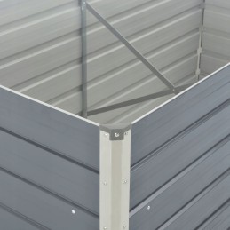 Aia lillepott 160 x 80 x 77 cm, tsingitud teras