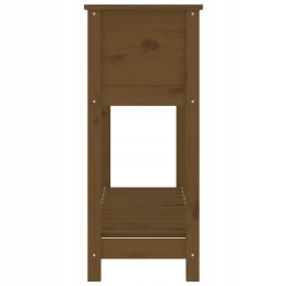 Vidaxl Planter with Shelf Honey Brown 111.5x34.5x81 cm Pinewood