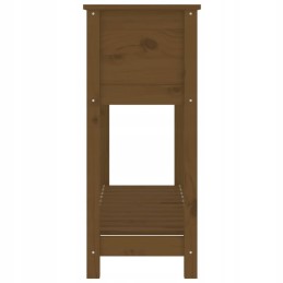 Vidaxl Planter with Shelf Honey Brown 111.5x34.5x81 cm Pinewood