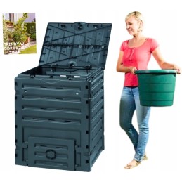 Tvirtas sodo komposteris 450 l, patvarus, erdvus, ventiliuojamas, dovana