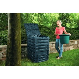 Tvirtas sodo komposteris 450 l, patvarus, erdvus, ventiliuojamas, dovana