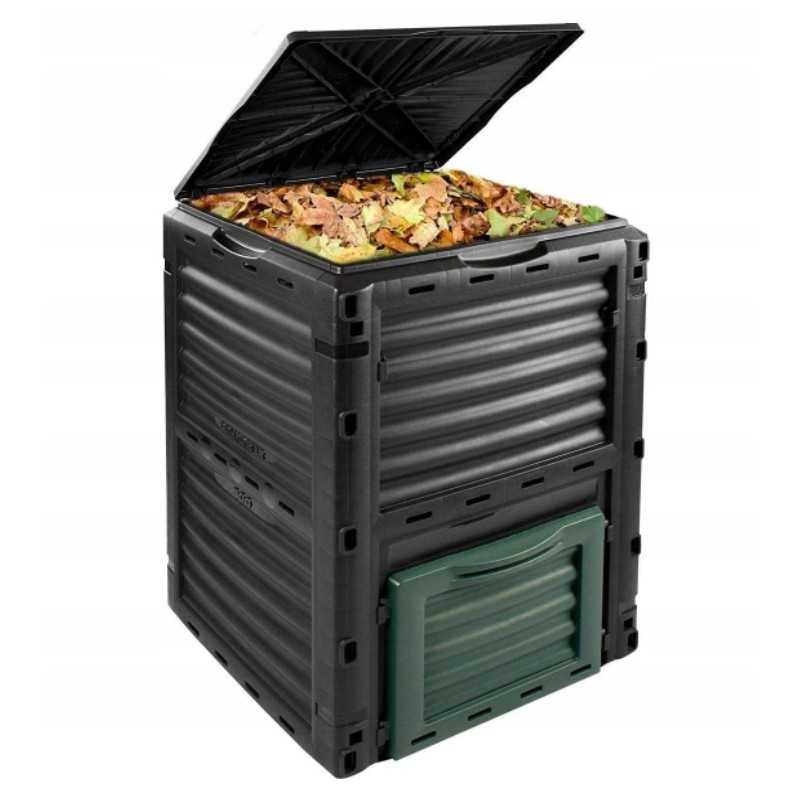 Sodo komposterio krepšelis, didelis kokybiškas, 4smile, 300l