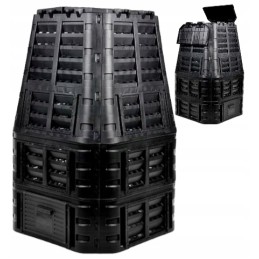 Juodas komposteris, 1 kameros, 1000 l, didelis