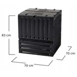 Didelis, galingas komposteris sodui, 400 litrų