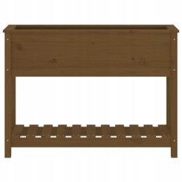 Vidaxl Planter with Shelf Honey Brown 111 5x34 5x81 cm Pinewood