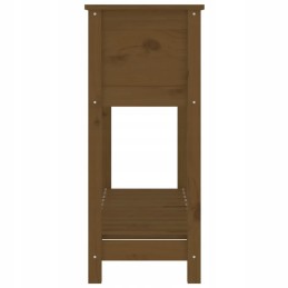 Vidaxl Planter with Shelf Honey Brown 111 5x34 5x81 cm Pinewood
