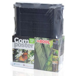 800l 2 kamerų modulinis komposteris, atsparus šalčiui