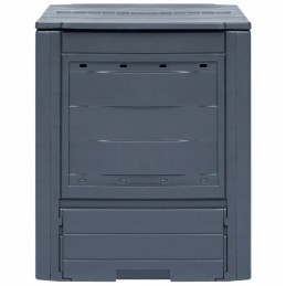 Vidaxl sodo komposteris pilkas 60x60x73 cm 260 l