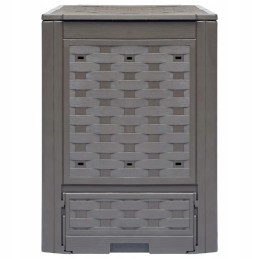 Sodo komposteris rotango 300l, rudas 60x60x83 cm