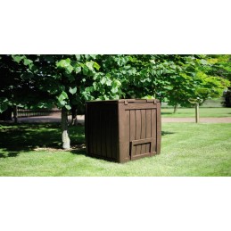 Sodo komposteris su pagrindu 340l keter deco komposteris rudas