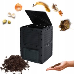 Didelis, tvirtas sodo komposteris 300 litrų komposto