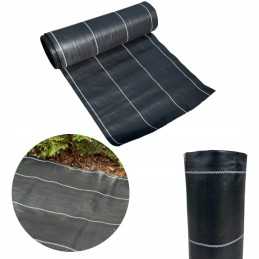 Žemės ūkio audinys, juodas, 1,1, 135 g per metrą, tvirtas, 1 metras