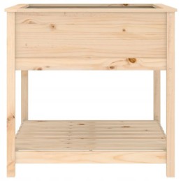 Vidaxl Planter with Shelf 82.5x82.5x81 cm Solid Pine Wood