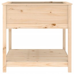 Vidaxl Planter with Shelf 82.5x82.5x81 cm Solid Pine Wood